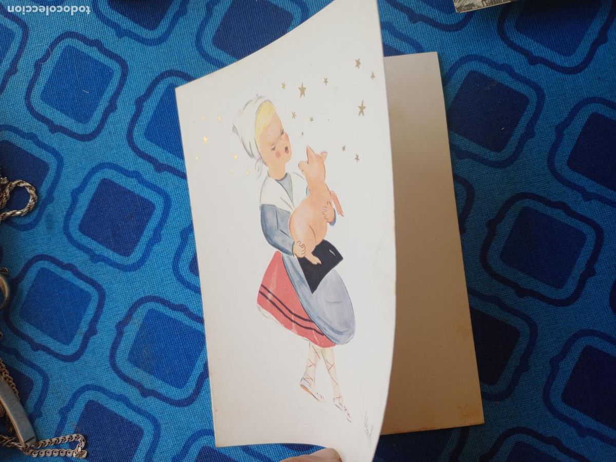 Coleccionismo: Pa&iacute;s Vasco. Felicitaci&oacute;n ilustrada de Navidad. Martha ilustradora