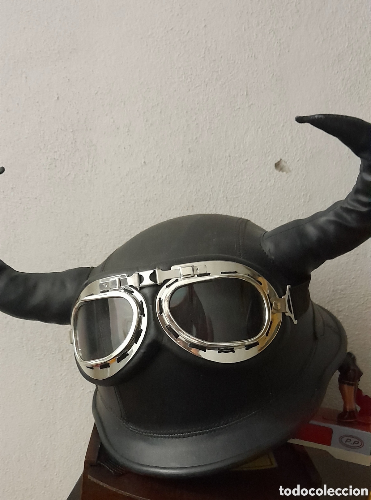 Coleccionismo: Casco motorista con gafas - Foto 6