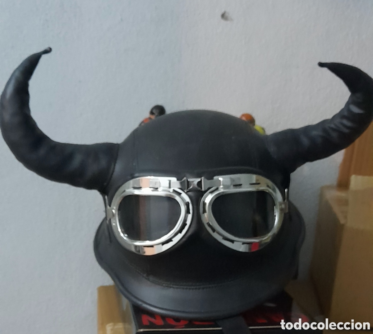 Coleccionismo: Casco motorista con gafas - Foto 7
