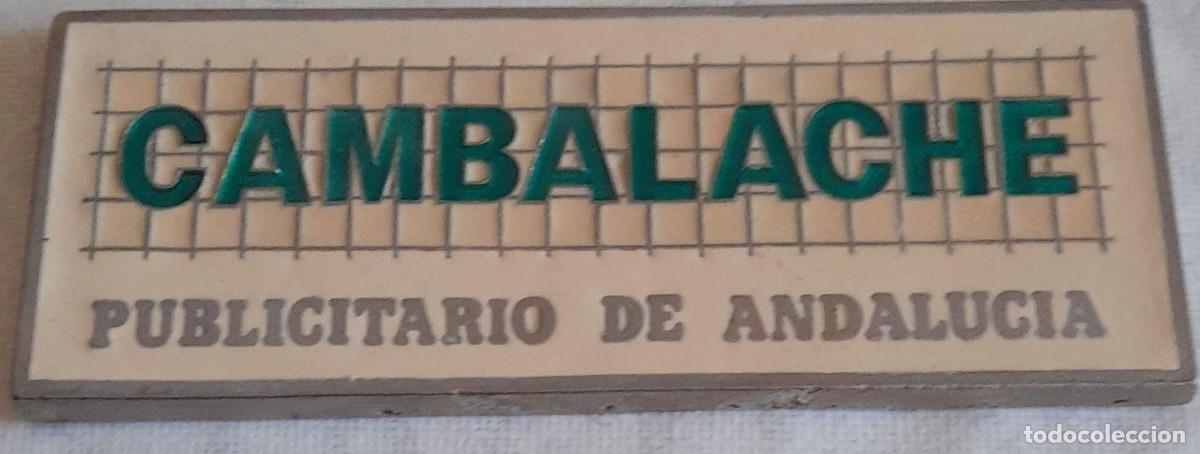 Coleccionismo: PISAPAPELES PUBLICITARIO DE CAMBALACHE ANDALUC&Iacute;A