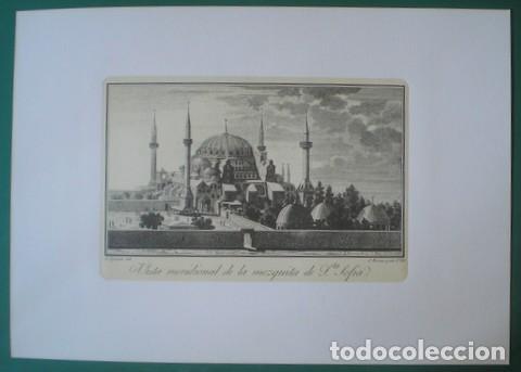 Colecionismo: VISTA MERIDIONAL DE LA MEZQUITA DE SANTA SOFIA. Dibujante: Antonio Aguado. Grab. Sim&oacute;n Brieva