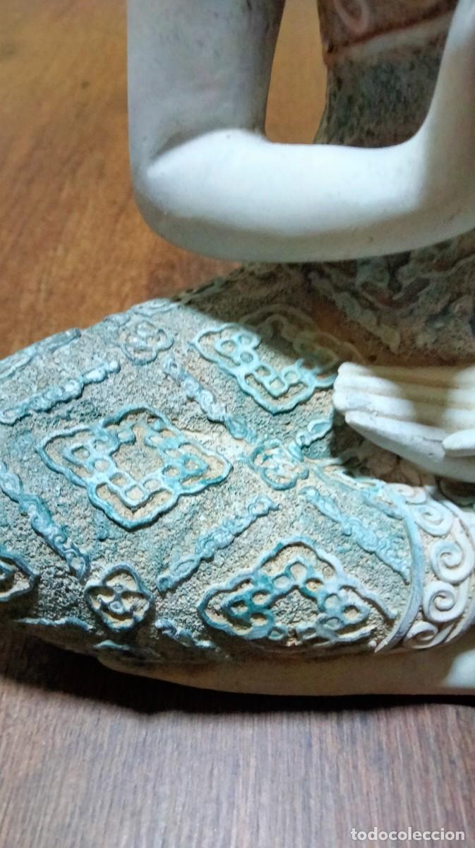 Coleccionismo: FIGURA DE BUDA CON BONITOS ACABADOS - Foto 4