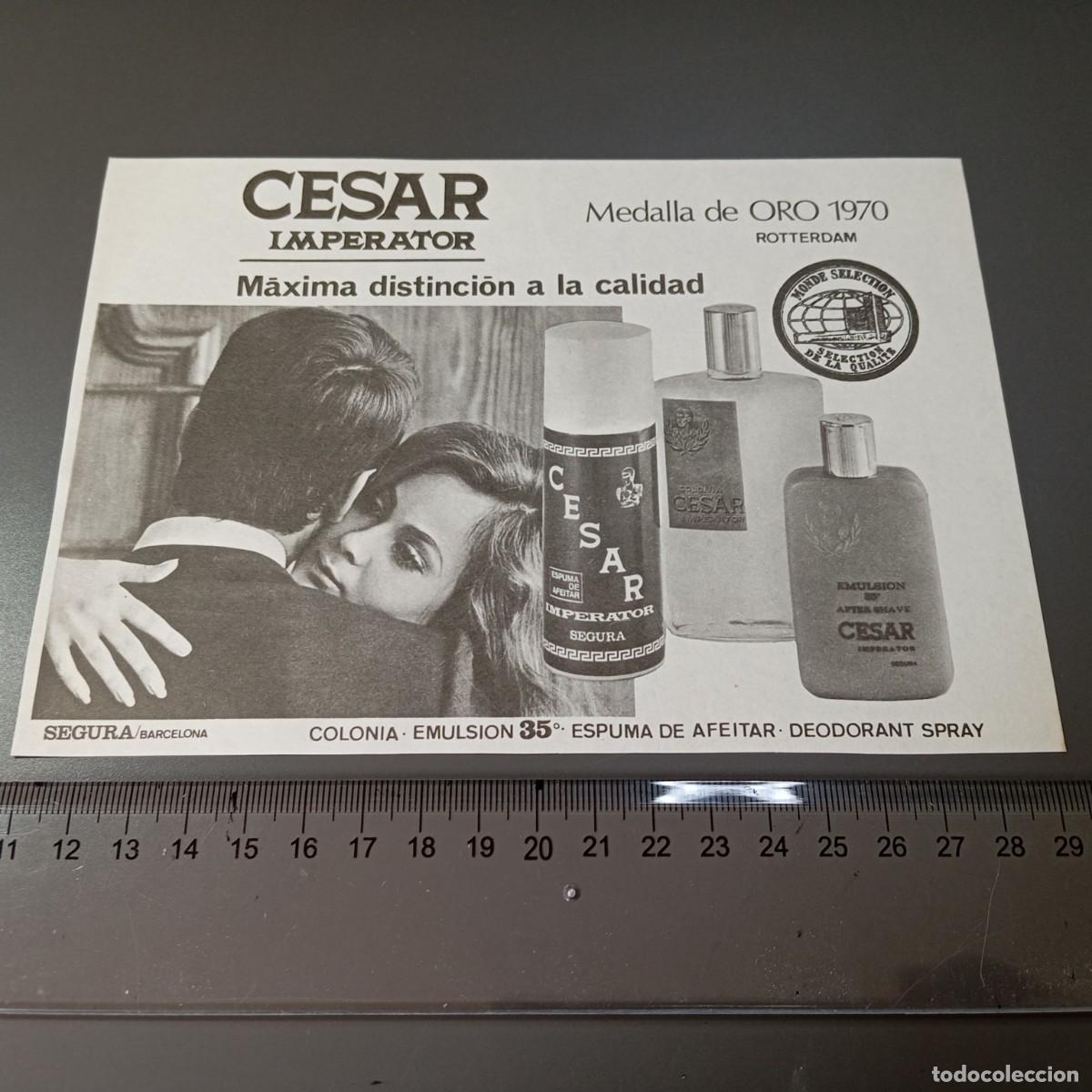 Coleccionismo: ⚜️ A&ntilde;os 70. Publicidad CESAR IMPERATOR, colonia, desodorante, espuma de afeitar, b&aacute;lsamo. Recorte