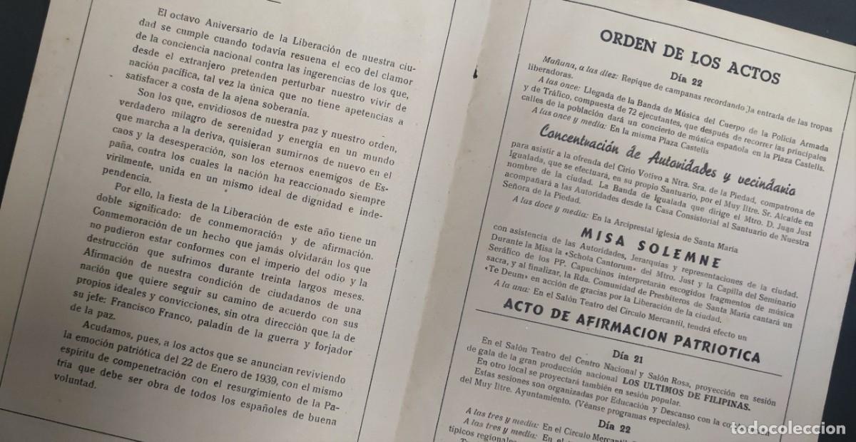 Coleccionismo: IGUALADA - VIII ANIVERSARIO 1947 - Foto 2