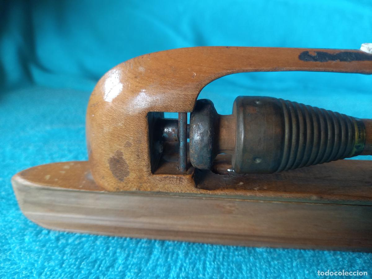 Coleccionismo: Antiguo huso de hilar con lanzadera - Foto 5