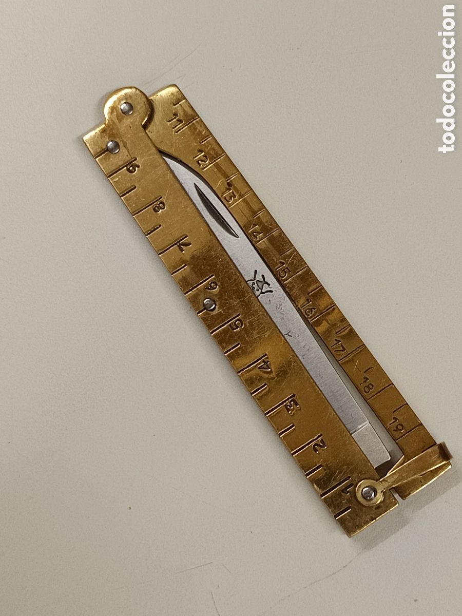 Coleccionismo: Navaja regla de colecci&oacute;n - Foto 1