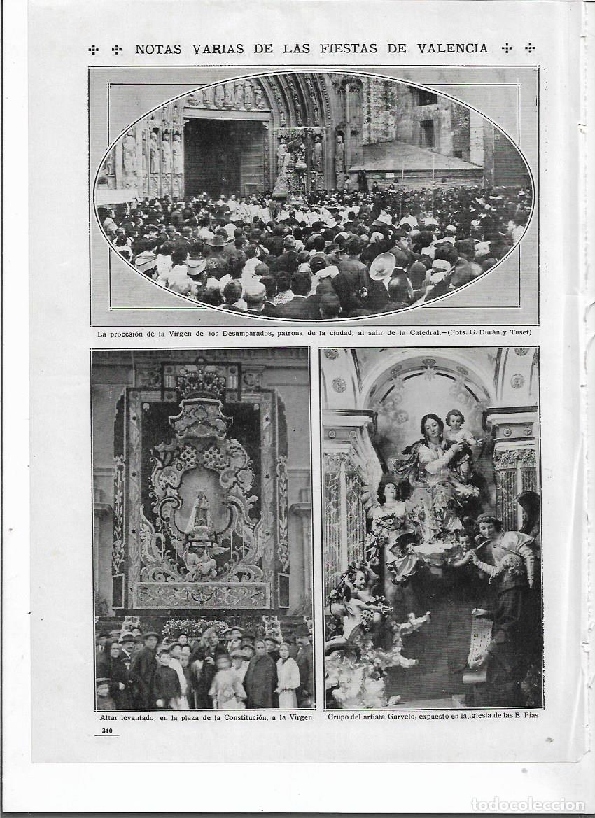 Collecting paper: A&Ntilde;O 1915 RECORTE PRENSA VALENCIA VIRGEN DE LOS DESAMPARADOS ALTAR ESCULTURA ESCULTOR GARVELO