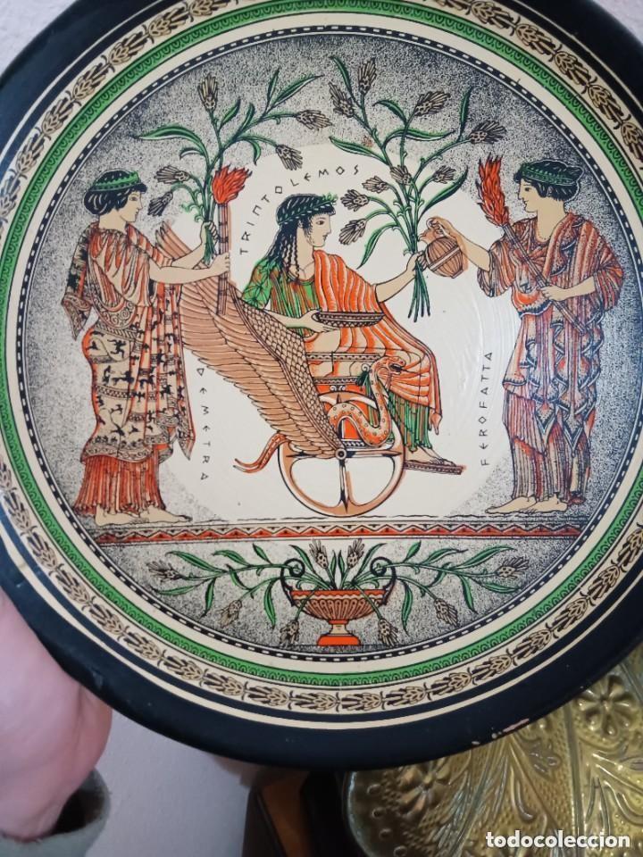 Coleccionismo: Plato recuerdo de grecia - Foto 2