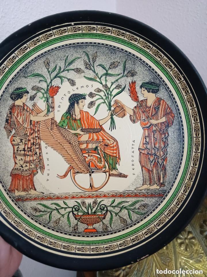 Coleccionismo: Plato recuerdo de grecia - Foto 3
