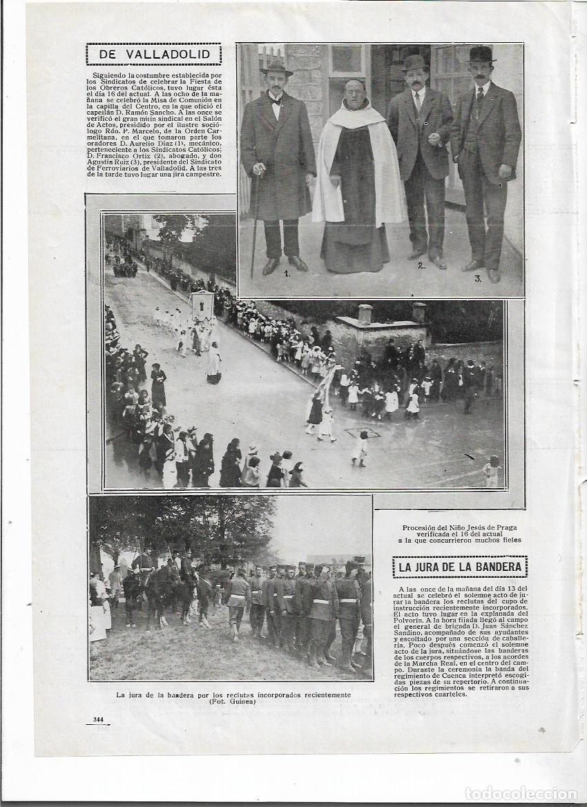 Coleccionismo: A&Ntilde;O 1915 RECORTE PRENSA VALLADOLID PROCESION DEL NI&Ntilde;O JESUS DE PRAGA