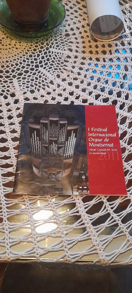 Coleccionismo: 1. programa del I festival internacional d'orgue de Montserrat. Memorial abat Cassi&agrave; M. Just