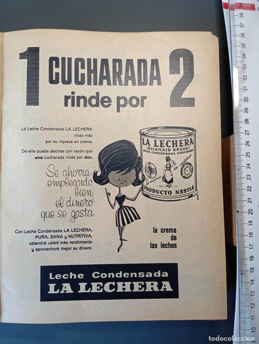 Coleccionismo: ⚜️ 1960. Publicidad leche condensada La lechera + Dry Gin BURDON'S. 1 hoja. Recorte prensa