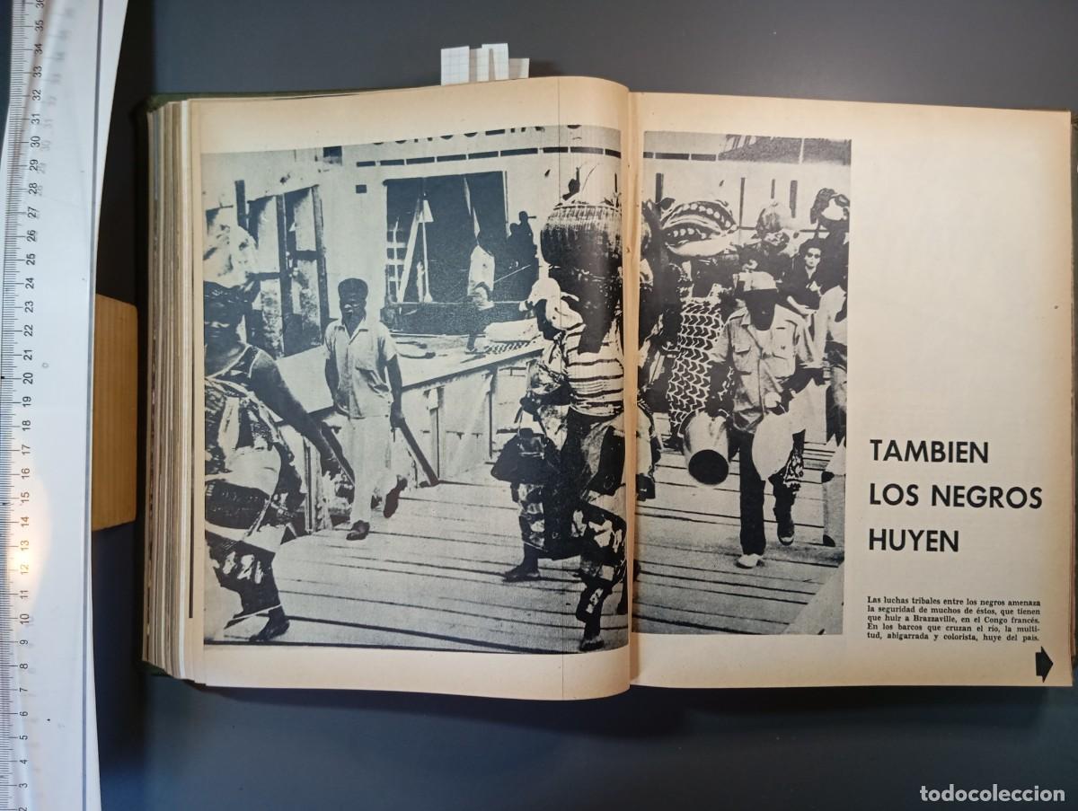 Coleccionismo: ⚜️ 1960. Documento especial tragedia en El Congo. Brazzaville, Lumumba. 5 hojas. Recorte prensa