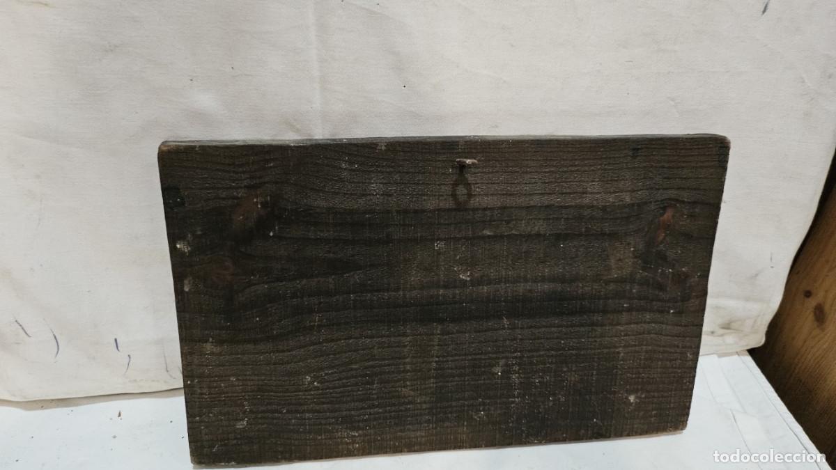 Coleccionismo: lamina de coche en tabla de madera - Foto 3