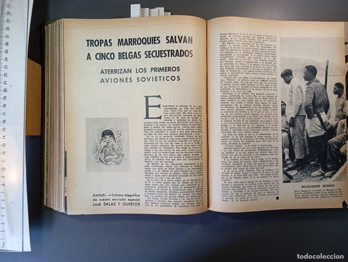 Coleccionismo: ⚜️ 1960. Documento especial tragedia en El Congo. Leopoldville, Lumumba. 3 hojas. Recorte prensa
