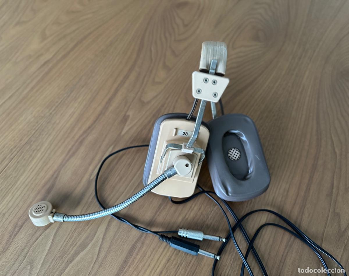 Coleccionismo: AURICULARES CON MICROFONO DE AVIACION, VINTAGE. - Foto 4