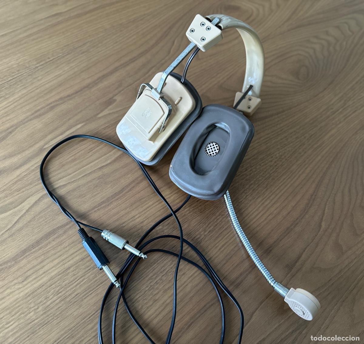 Coleccionismo: AURICULARES CON MICROFONO DE AVIACION, VINTAGE. - Foto 2
