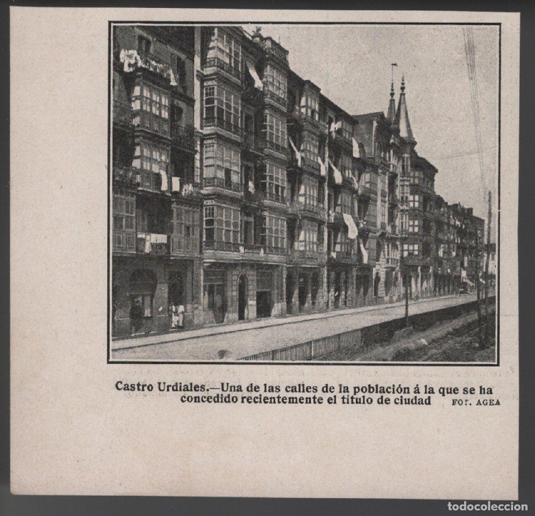 Colecionismo: CASTRO URDIALES - RECORTE REVISTA DICIEMBRE 1912