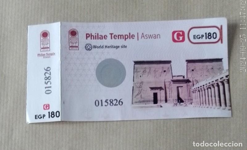 Coleccionismo: entrada philae temple aswan - Foto 1