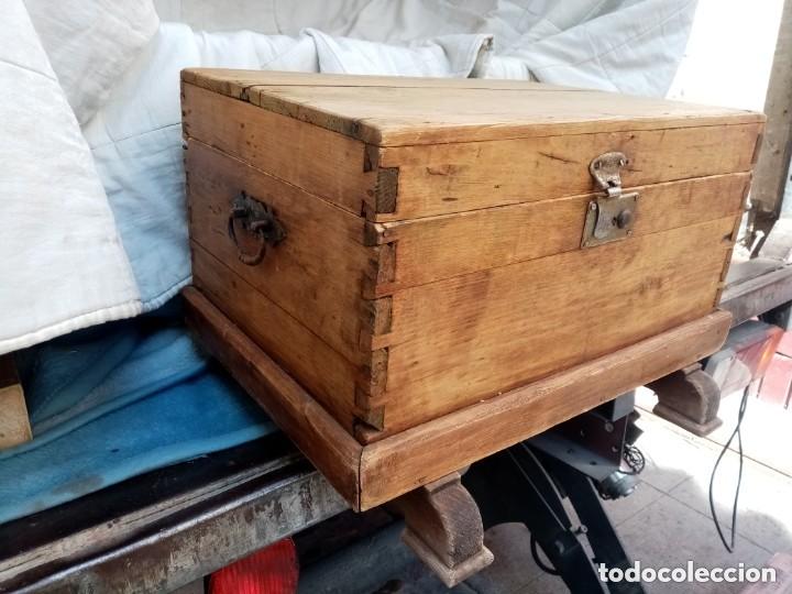 Coleccionismo: baul tapa suelta para restaurar - Foto 3