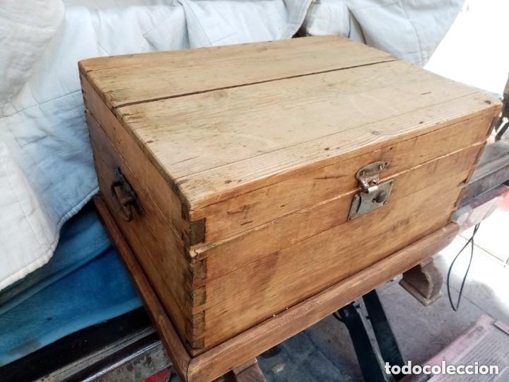 Coleccionismo: baul tapa suelta para restaurar - Foto 4