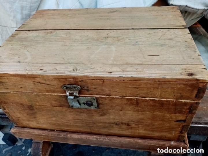 Coleccionismo: baul tapa suelta para restaurar - Foto 6