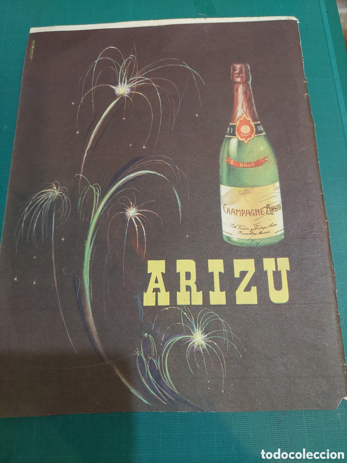 Collezionismo: L&aacute;mina publicidad ARIZU CHAMPAGNE BRUT 1950