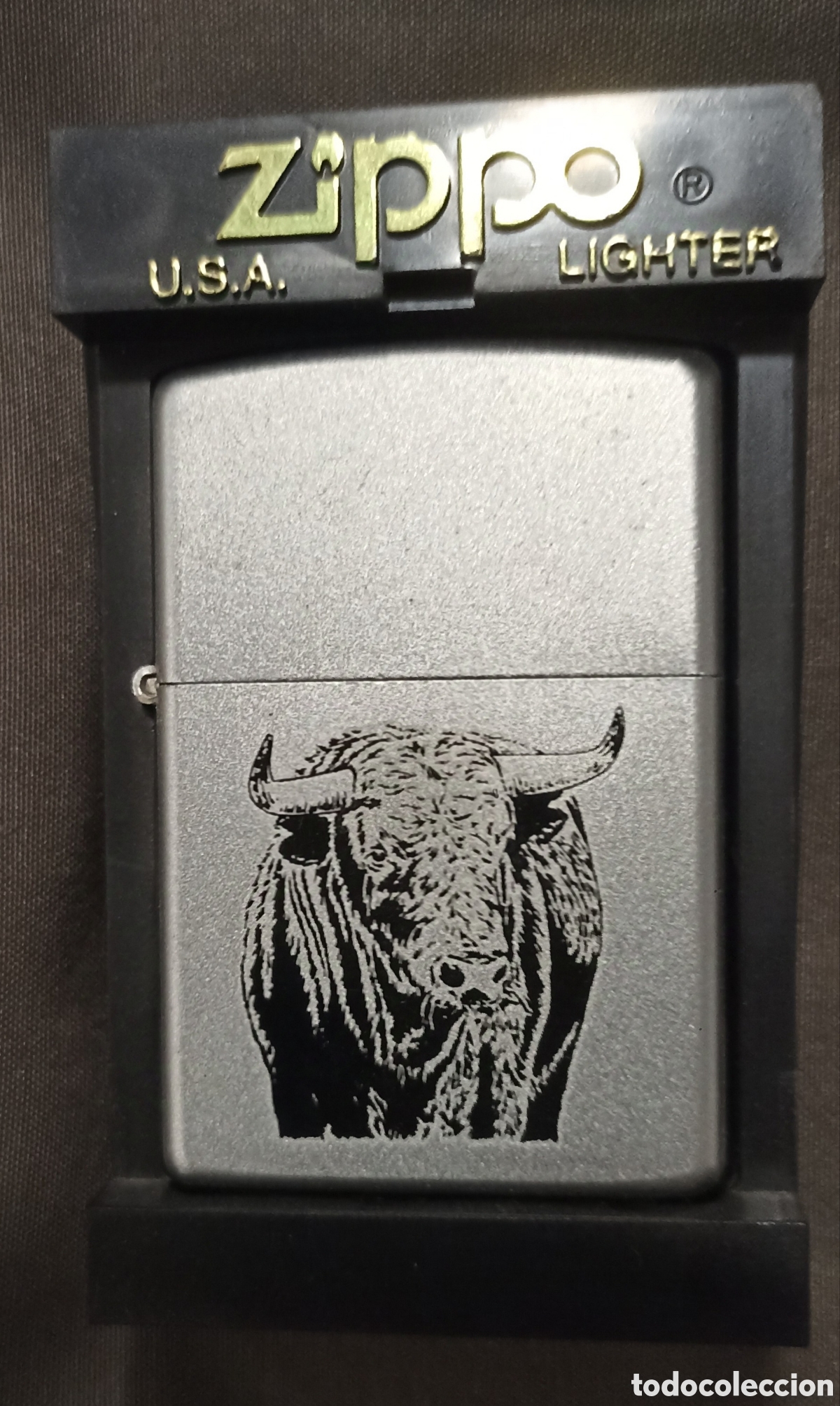Coleccionismo: ZIPPO toro de lidia mate - Foto 2