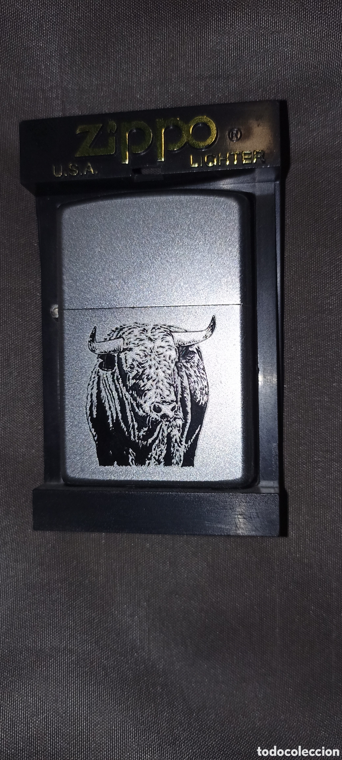 Coleccionismo: ZIPPO toro de lidia mate - Foto 3
