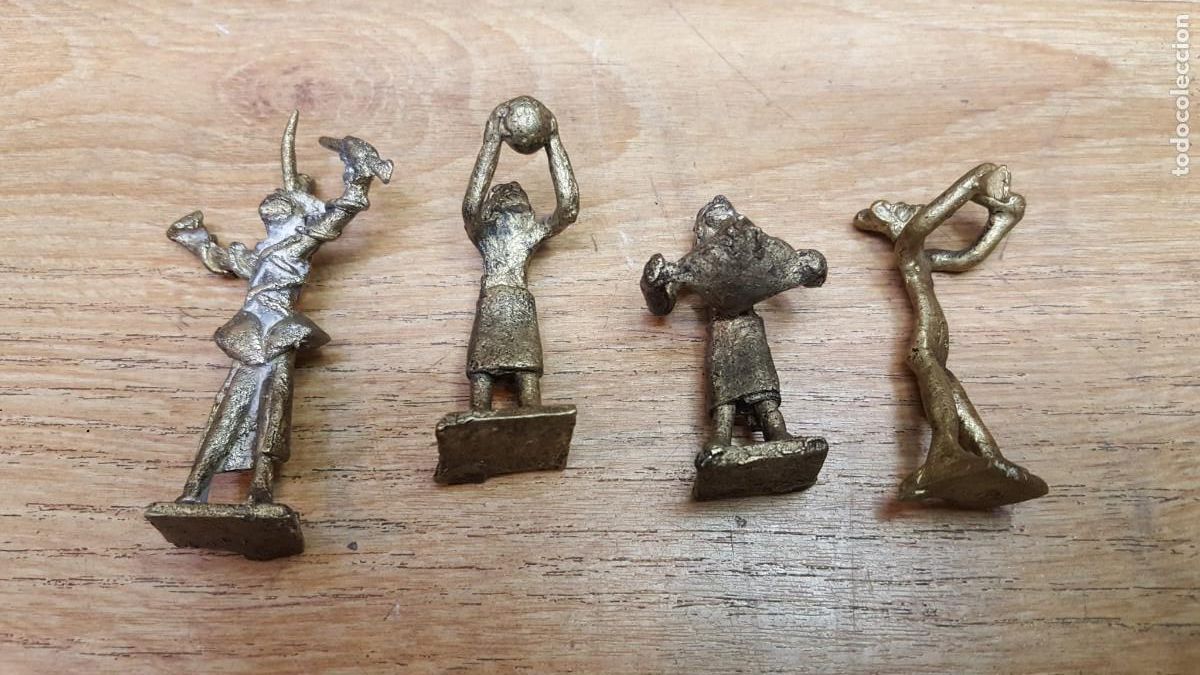 Coleccionismo: LOTE DE 4 ESTATUILLAS DE BRONCE - Foto 2