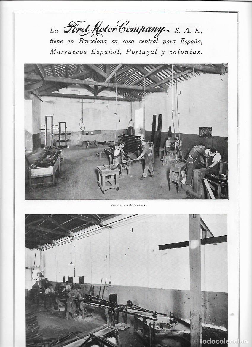 Collezionismo: A&Ntilde;O 1924 1925 RECORTE PRENSA FORD MOTOR COMPANY FABRICA COCHES AUTOMOVIL BCN ORGANIZACION MODELO