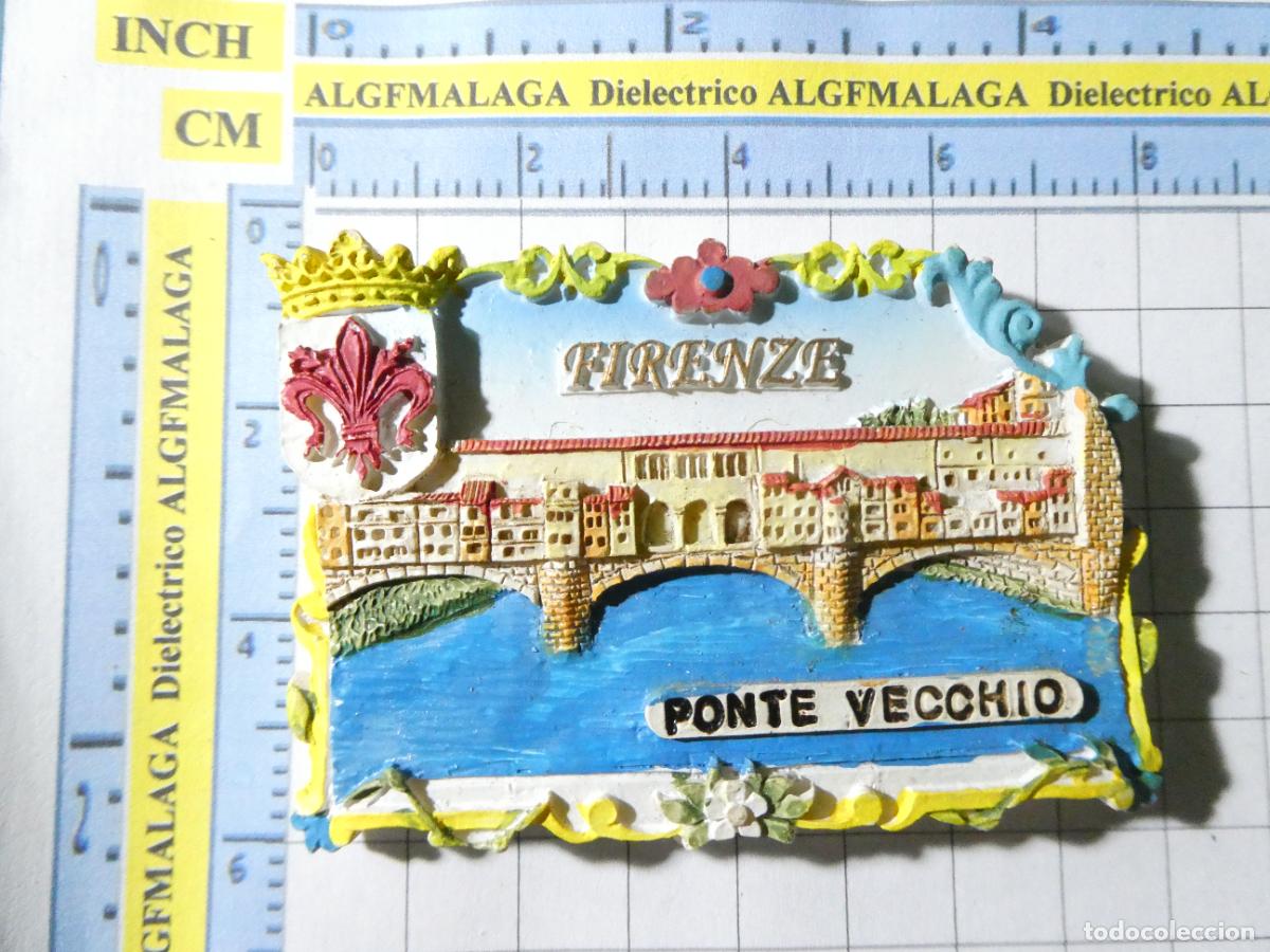 Collezionismo: IM&Aacute;N DE NEVERA. SOUVENIR RECUERDO TURISMO. FLORENCIA ITALIA PONTE VECCHIO
