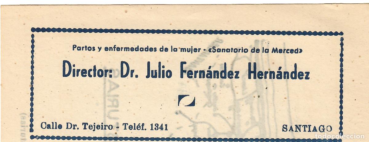 Coleccionismo: SANTIAGO, RETAL DE PUBLICACI&Oacute;N, ANTIGUA PUBLICIDAD SANATORIO DE LA MERCED