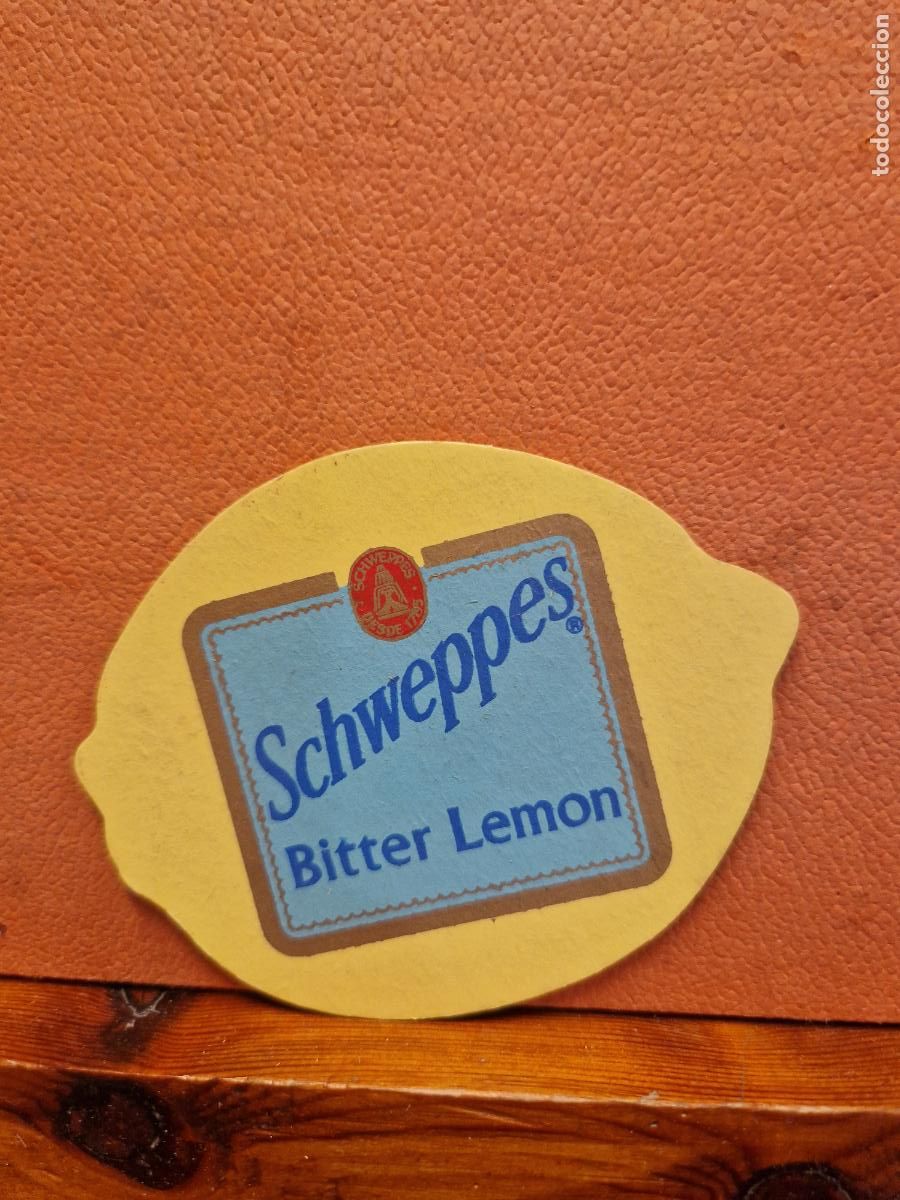 Coleccionismo: POSAVASO SCHWEPPES BITTER LEMON - Foto 1