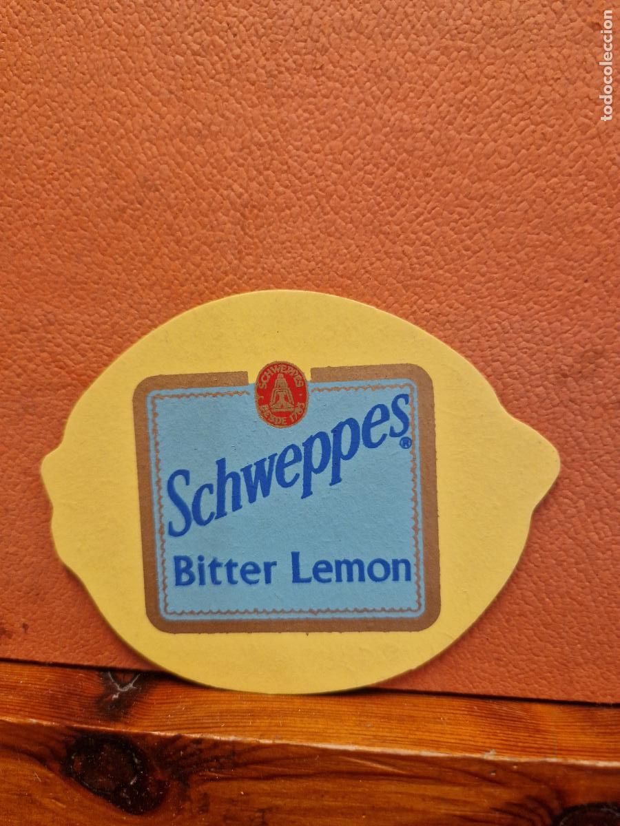 Coleccionismo: POSAVASO SCHWEPPES BITTER LEMON - Foto 1