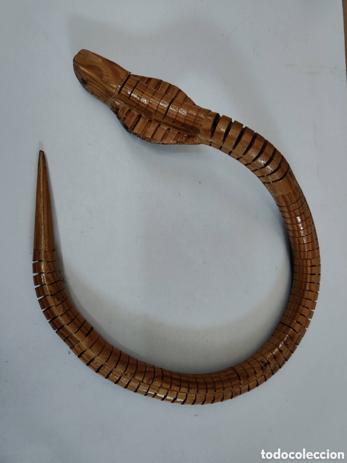 Colecionismo: Antigua serpiente madera - juguete - car18