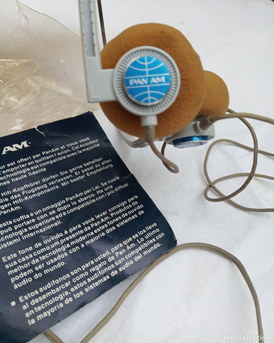 Coleccionismo: Auriculares de la compa&ntilde;&iacute;a PAN AM, a&ntilde;os 1980, vintage