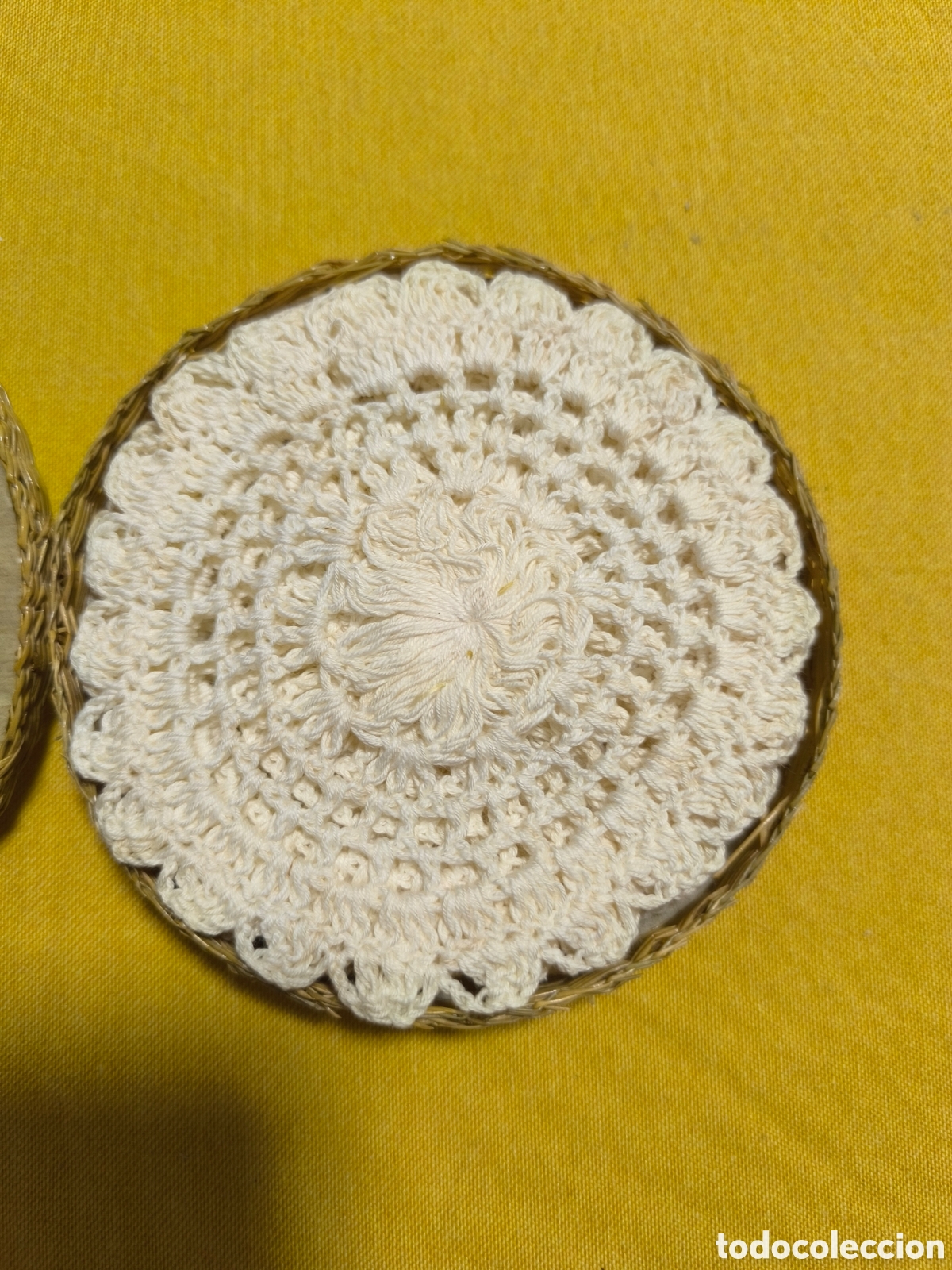 Coleccionismo: Posavasos de ganchillo de algodon vintage - Foto 2