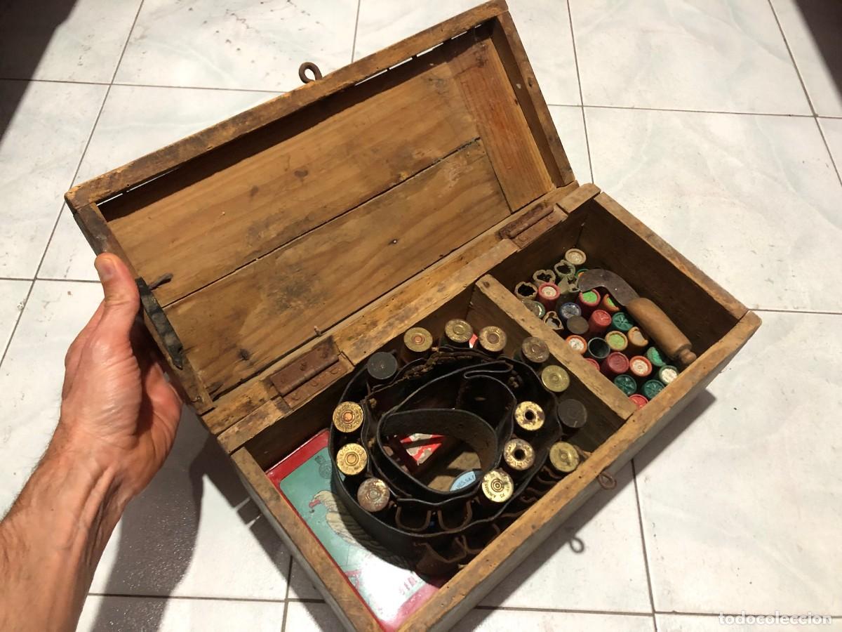 Coleccionismo: Caja de postas de caza a&ntilde;os 40. - Foto 3