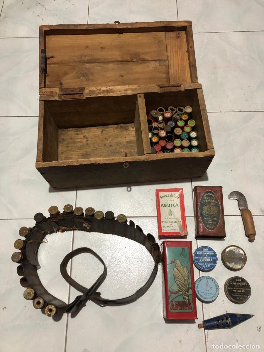 Coleccionismo: Caja de postas de caza a&ntilde;os 40. - Foto 4