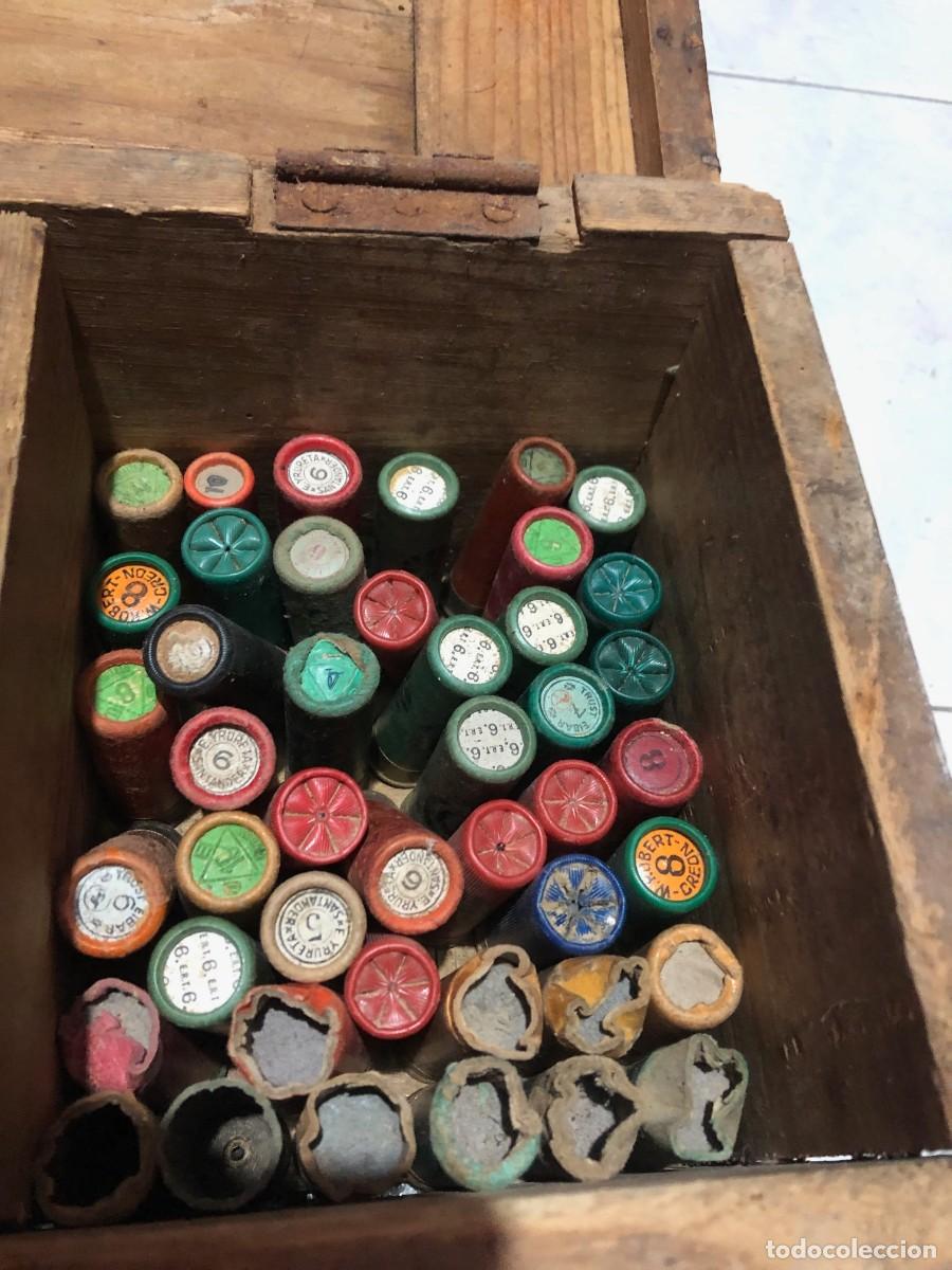 Coleccionismo: Caja de postas de caza a&ntilde;os 40. - Foto 10