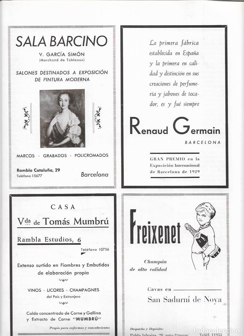 Collezionismo: A&Ntilde;O 1931 1932 RECORTE PRENSA PUBLICIDAD RENAUD GERMAIN BCNA PRIMERA FABRICA DE PERFUME JABON TOCADOR
