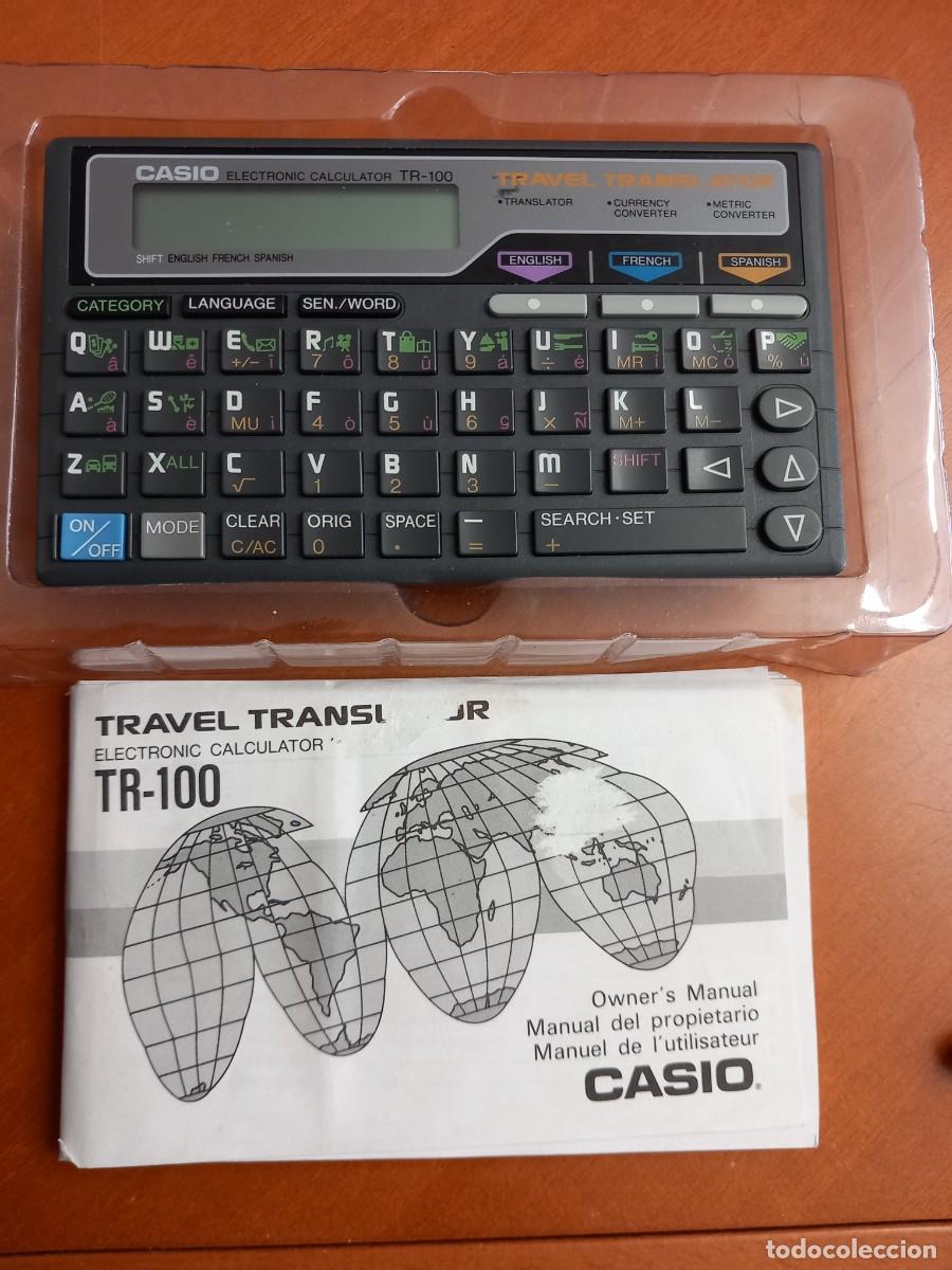Coleccionismo: Antigua calculadora/Traductora Casio TR-100 - Foto 1