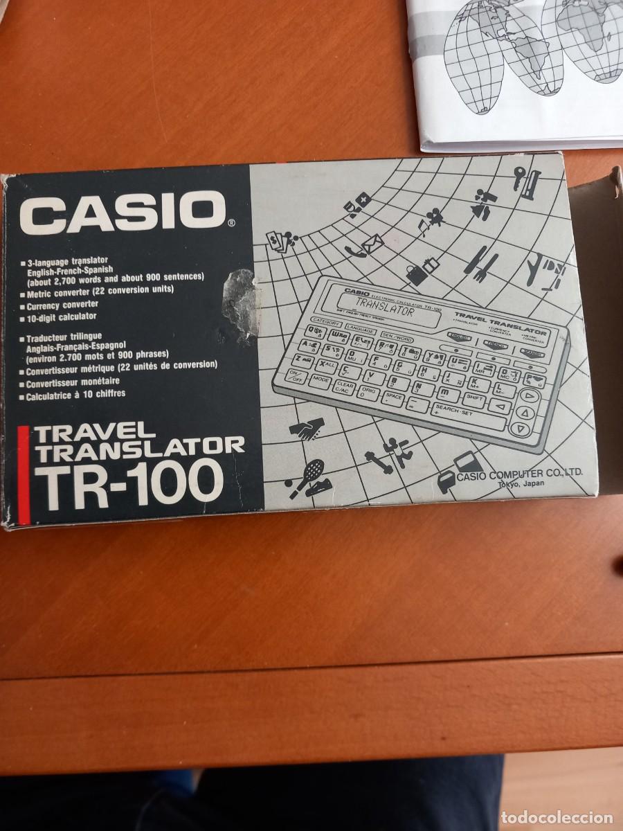 Coleccionismo: Antigua calculadora/Traductora Casio TR-100 - Foto 2