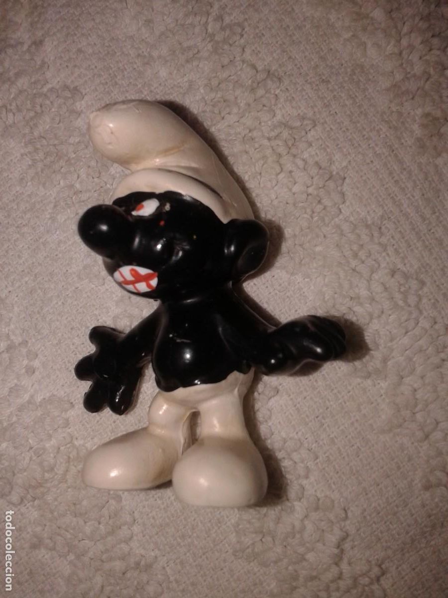 Coleccionismo: PITUFO NEGRO, VINTAGE, M - Foto 5