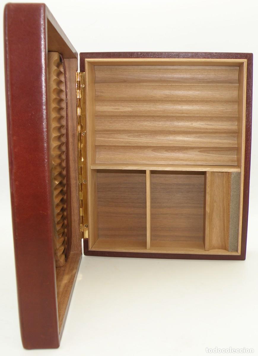 Coleccionismo: TABAQUERA DE MESA EN PIEL NUEVA - Foto 4