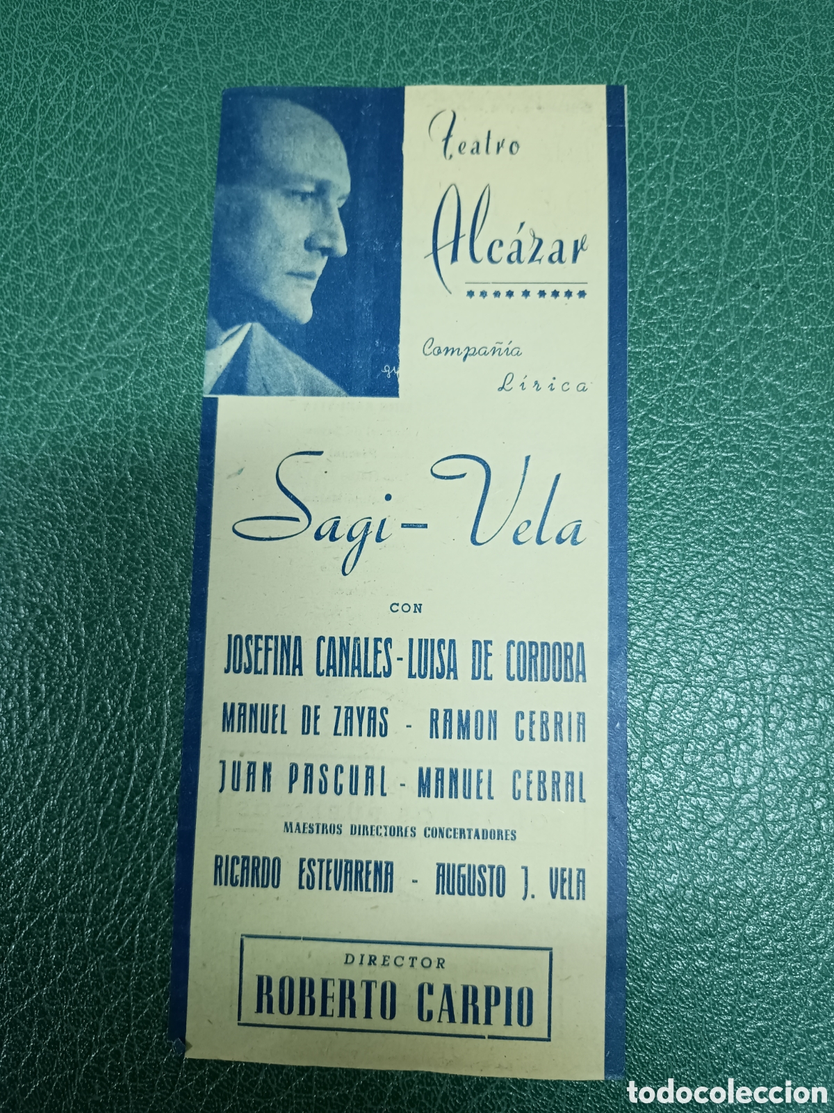Coleccionismo: TEATRO ALCAZAR - SAGI - VELA - EL BARBERILLO DE LAVAPI&Eacute;S - A&Ntilde;OS 60