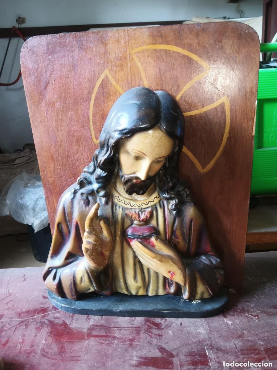 Coleccionismo: Sagrado coraz&oacute;n para colgar - Foto 2