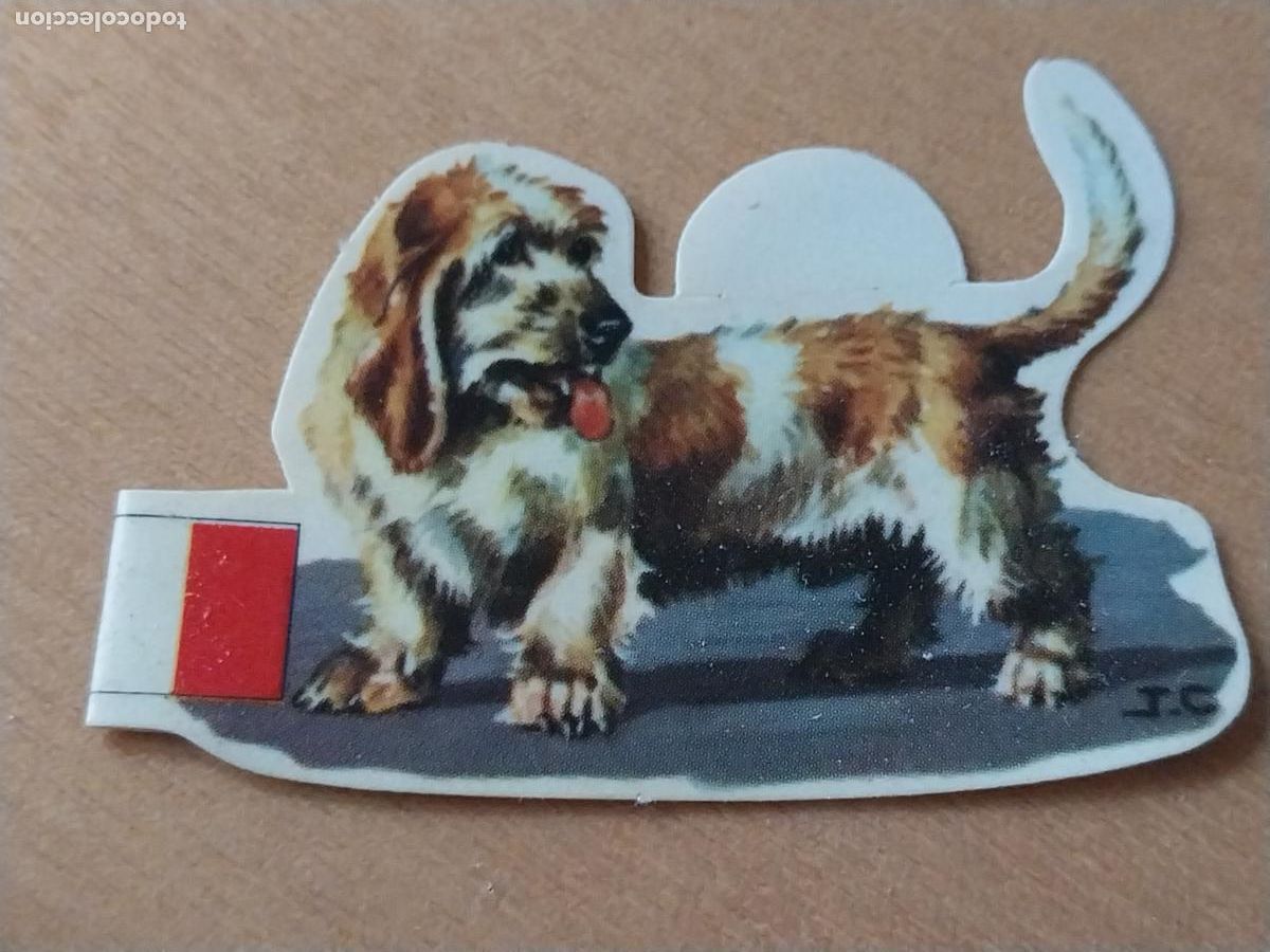 Coleccionismo: PANRICO BASSET GRIFFON *-* N&ordm; 50 CROMO SIN PEGAR NUNCA TROQUELADO PERROS A&Ntilde;OS 70 PASTELITOS PROMO