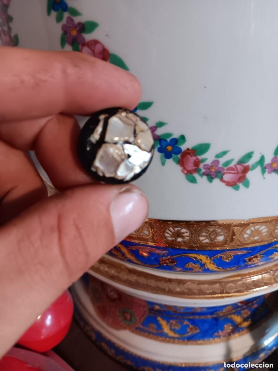Coleccionismo: Bot&oacute;n antiguo de nacar incrustado siglo pasado - Foto 2